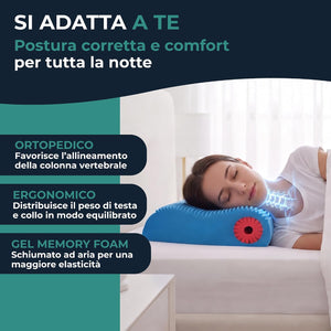 Cuscino Cervical Plus Ad Relax - Cuscino per chi dorme in posizione supina
