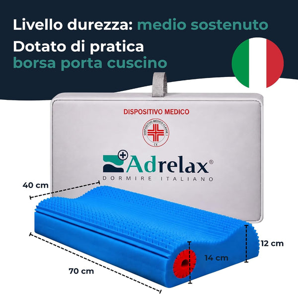 Cuscino Cervical Plus Ad Relax - Cuscino per chi dorme in posizione supina