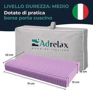 Cuscino Nuvola OrtoWash - Cuscino lavabile ergonomico per la cervicale
