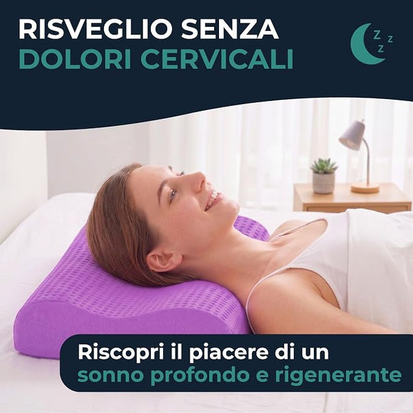 Cuscino Nuvola OrtoWash - Cuscino lavabile ergonomico per la cervicale