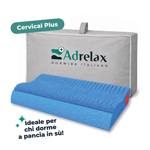 Cuscino Cervical Plus Ad Relax - Cuscino per chi dorme in posizione supina