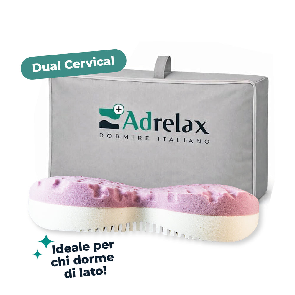 Cuscino Dual Cervical Ad Relax - Cuscino per chi dorme di lato
